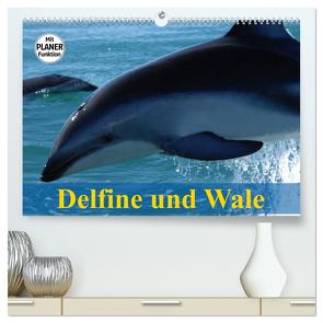 Delfine und Wale (hochwertiger Premium Wandkalender 2024 DIN A2 quer), Kunstdruck in Hochglanz von Stanzer,  Elisabeth