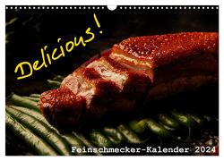 Delicious! Feinschmecker-Kalender (Wandkalender 2024 DIN A3 quer), CALVENDO Monatskalender von Vonten,  Dirk