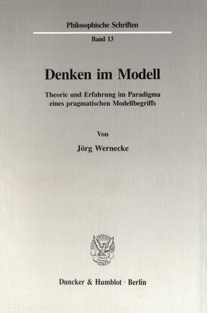 Denken im Modell. von Wernecke,  Jörg