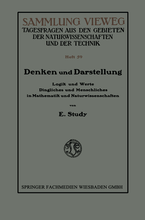 Denken und Darstellung von Study,  Eduard