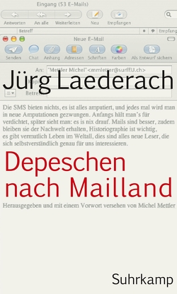 Depeschen nach Mailland von Laederach,  Jürg, Mettler,  Michel