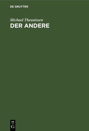 Der Andere von Theunissen,  Michael