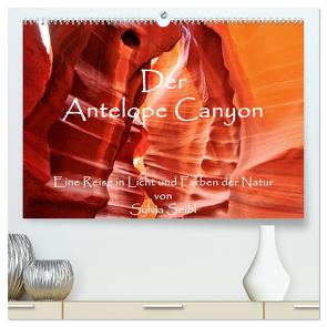 Der Antelope Canyon (hochwertiger Premium Wandkalender 2024 DIN A2 quer), Kunstdruck in Hochglanz von by Sylvia Seibl,  CrystalLights