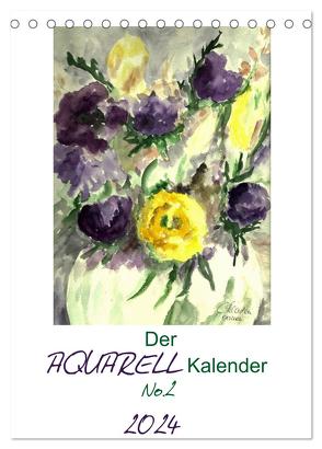 Der Aquarell-Kalender No.2 (Tischkalender 2024 DIN A5 hoch), CALVENDO Monatskalender von Kaden,  Cathrin