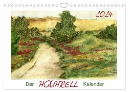 Der AQUARELL-Kalender (Wandkalender 2024 DIN A4 quer), CALVENDO Monatskalender von Kaden,  Cathrin