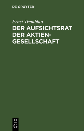 Der Aufsichtsrat der Aktiengesellschaft von Tremblau,  Ernst