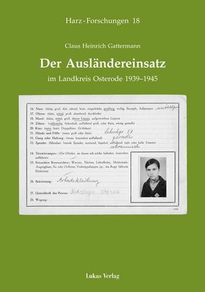 Der Ausländereinsatz im Landkreis Osterode 1939-1945 von Gattermann,  Claus H