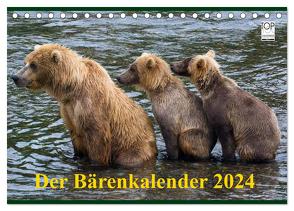 Der Bärenkalender 2024 (Tischkalender 2024 DIN A5 quer), CALVENDO Monatskalender von Steinwald,  Max