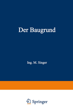 Der Baugrund von Singer,  NA