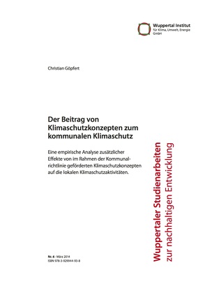 Der Beitrag von Klimaschutzkonzepten zum kommunalen Klimaschutz