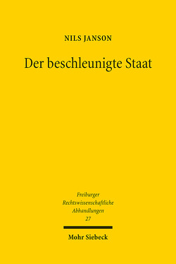 Der beschleunigte Staat von Janson,  Nils