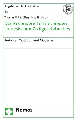 Der Besondere Teil des neuen chinesischen Zivilgesetzbuches von Li,  Hao, Möllers,  Thomas M. J.