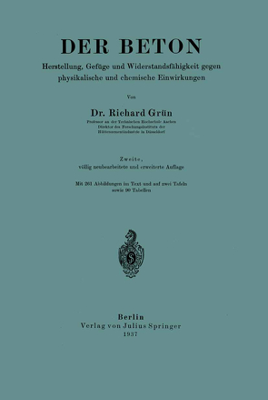 Der Beton von Grün,  Richard