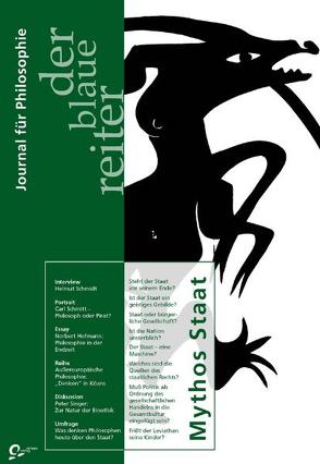 Der Blaue Reiter. Journal für Philosophie / Mythos Staat von Falge,  Wolfgang, Fetscher,  Iring, Giel,  Klaus, Obermeier,  Otto P, Prochaska,  Guntram, Reusch,  Siegfried, Schmidt,  Helmut, Singer,  Peter