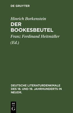 Der Bookesbeutel von Borkenstein,  Hinrich, Heitmüller,  Franz Ferdinand