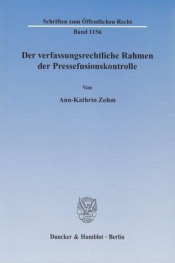 Der Bundesstaat in Zeiten der Finanzkrise. von Buscher,  Daniel