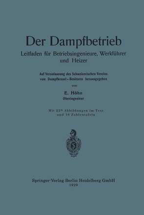 Der Dampfbetrieb von Höhn,  Ernst