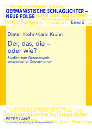 Der, das, die – oder wie? von Krohn,  Dieter, Krohn,  Karin