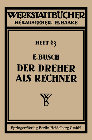 Der Dreher als Rechner von Busch,  Ernst