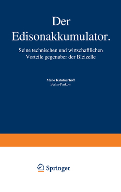 Der Edisonakkumulator von Kammerhoff,  Kammerhoff