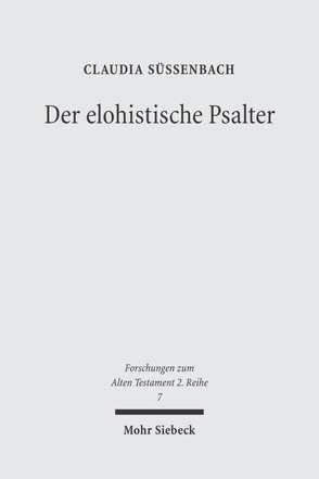 Der elohistische Psalter von Süssenbach,  Claudia