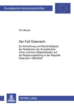 Der Fall Österreich von Brune,  Tim