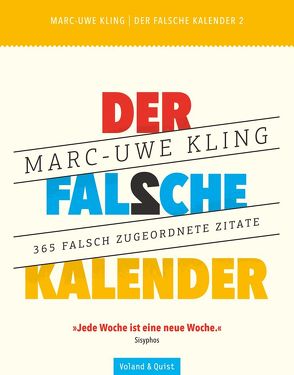 Der falsche Kalender 2 von Kling,  Marc-Uwe