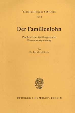 Der Familienlohn. von Stein,  Bernhard