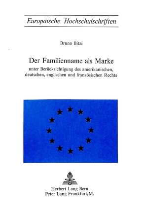 Der Familienname als Marke von Bitzi,  Bruno