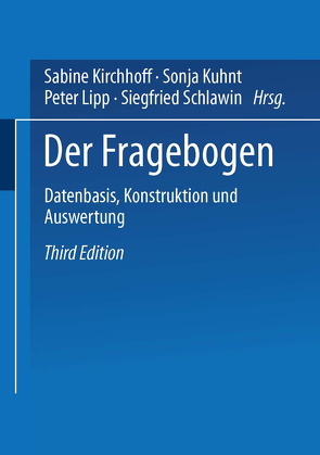 Der Fragebogen von Kirchhoff,  Sabine, Kuhnt,  Sonja, Lipp,  Peter, Schlawin,  Siegfried