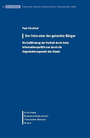 Der freie oder der gelenkte Bürger von Kirchhoff,  Paul