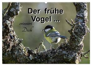 Der frühe Vogel … erinnert Dich (Wandkalender 2024 DIN A2 quer), CALVENDO Monatskalender von Flori0,  Flori0