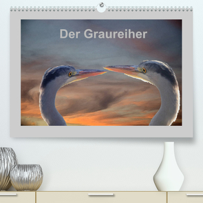 Der Graureiher (Premium, hochwertiger DIN A2 Wandkalender 2023, Kunstdruck in Hochglanz) von Rufotos