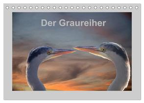 Der Graureiher (Tischkalender 2024 DIN A5 quer), CALVENDO Monatskalender von Rufotos,  Rufotos