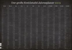 Der große Kreidetafel Jahresplaner 2019 von ALPHA EDITION