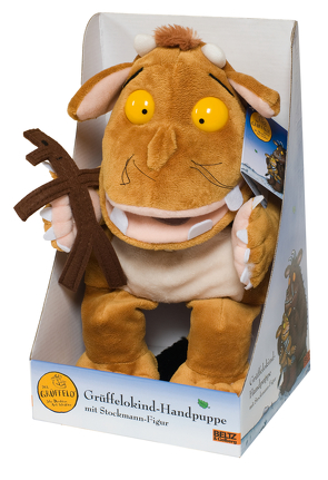 Der Grüffelo – Grüffelokind-Handpuppe mit Stockmann-Figur Plüschtier von Donaldson,  Julia, Scheffler,  Axel