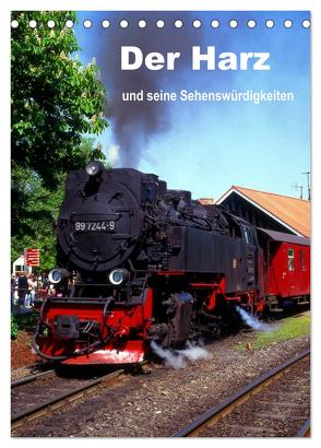 Der Harz und seine Sehenswürdigkeiten (Tischkalender 2024 DIN A5 hoch), CALVENDO Monatskalender von Reupert,  Lothar