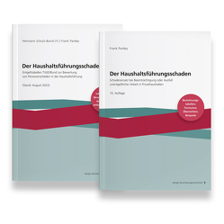 Der Haushaltsführungsschaden – Kombipaket von Pardey,  Frank, Schulz-Borck,  Hermann