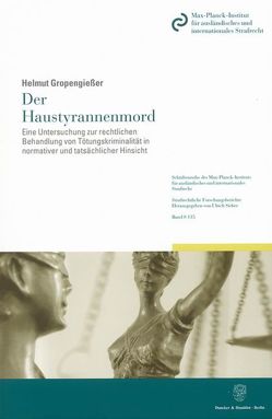 Der Haustyrannenmord. von Gropengiesser,  Helmut