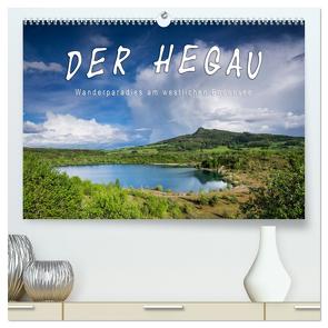 Der Hegau – Wanderparadies am westlichen Bodensee (hochwertiger Premium Wandkalender 2024 DIN A2 quer), Kunstdruck in Hochglanz von Keller,  Markus