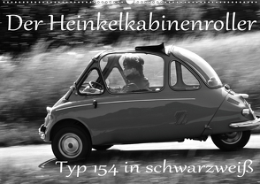 Der Heinkel Kabinenroller Typ 154 in schwarzweiß (Wandkalender 2021 DIN A2 quer) von Laue,  Ingo