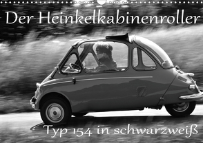 Der Heinkel Kabinenroller Typ 154 in schwarzweiß (Wandkalender 2021 DIN A3 quer) von Laue,  Ingo