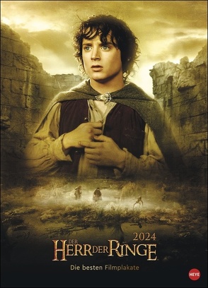 Der Herr der Ringe Filmplakate Edition Kalender 2024