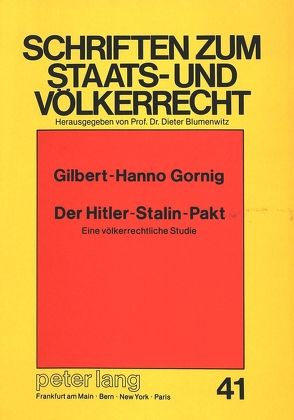 Der Hitler-Stalin-Pakt von Gornig,  Gilbert