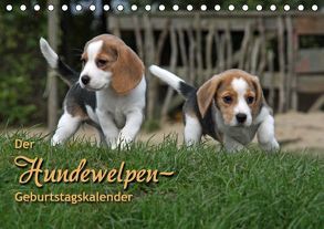 Der Hundewelpen-Geburtstagskalender (Tischkalender immerwährend DIN A5 quer) von - Antje Lindert Rottke + Martina Berg,  Pferdografen.de