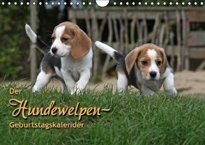 Der Hundewelpen-Geburtstagskalender (Wandkalender immerwährend DIN A4 quer) von - Antje Lindert Rottke + Martina Berg,  Pferdografen.de