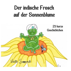 Der indische Frosch auf der Sonnenblume von Sommerhuth,  Violetta