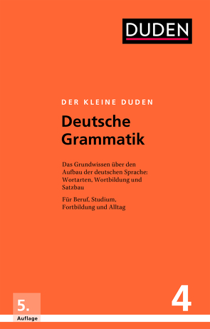 Der kleine Duden – Deutsche Grammatik von Dudenredaktion, Hoberg,  Rudolf, Hoberg,  Ursula