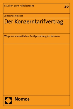 Der Konzerntarifvertrag von Völcker,  Johannes