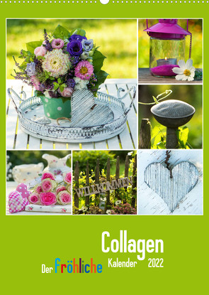 Der kunterbunte Collagen Kalender (Wandkalender 2022 DIN A2 hoch) von Dzierzawa (DoraZett),  Judith